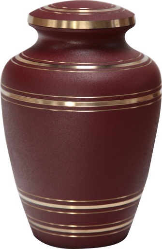 [504 BG] Cabernet Brass Adult Urn