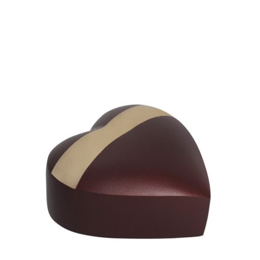 [515 BG] Cabernet Brass Heart Keepsake